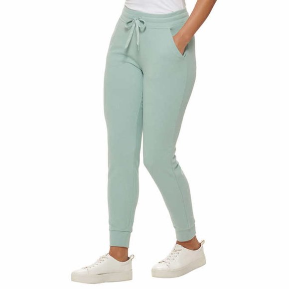 NWoT Andrew Marc Women's Ribbed Knit Jogger Sweatpants Jade Size L $70 4D007 - Picture 3 of 4